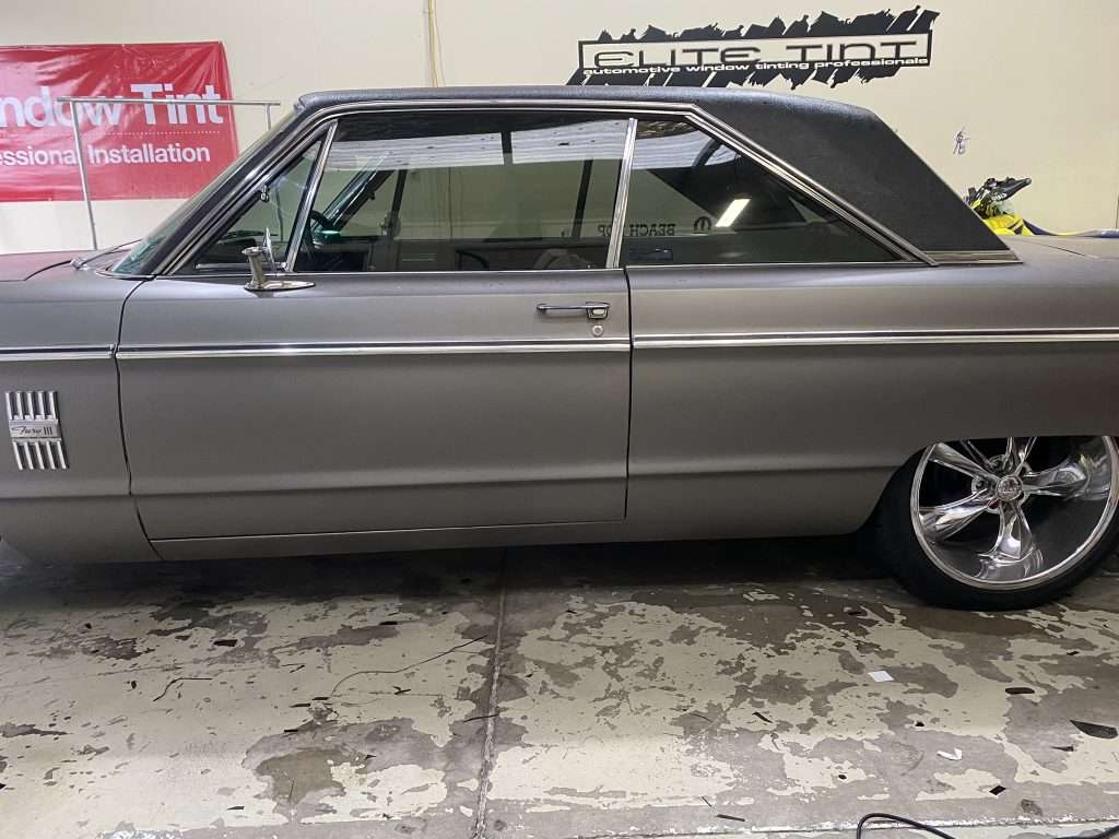 classic car with tinted windows